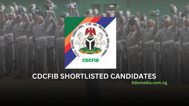 CDCFIB Shortlisted candidates for screening